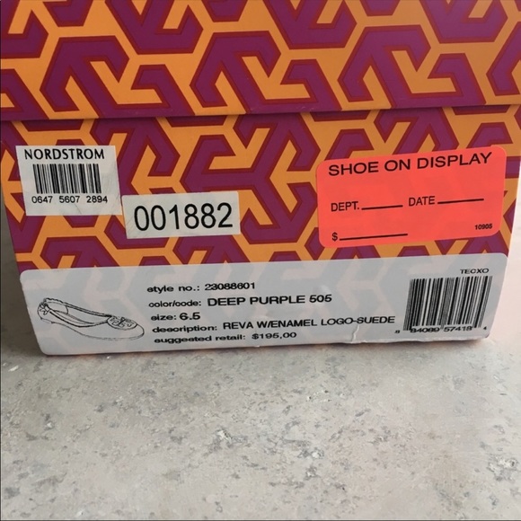 Tory Burch Suede Reva Ballet Flats, 6.5 - Picture 6 of 6